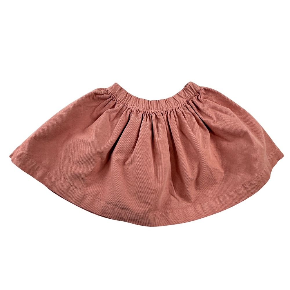 Bonpoint Pink Corduroy Skirt Girls Size 6 Flare Elastic Waist Designer NWT
